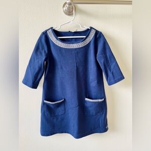 Vineyard Vines girls navy tunic dress. Size small.